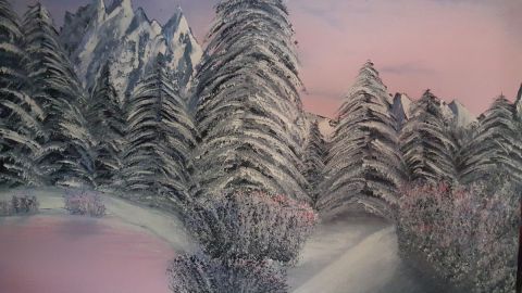 Couché du soleil montagne 